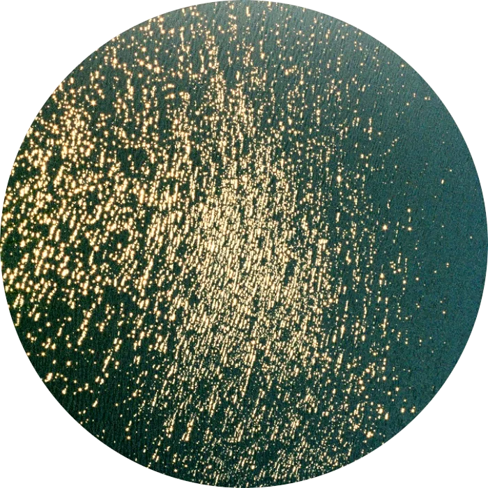 A circular texture evoking two energies meeting, suggesting the meeting of two charts
